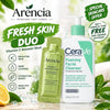 CeraVe Foaming Facial Cleanser (USA) + Arencia Tube Free CeraVe
